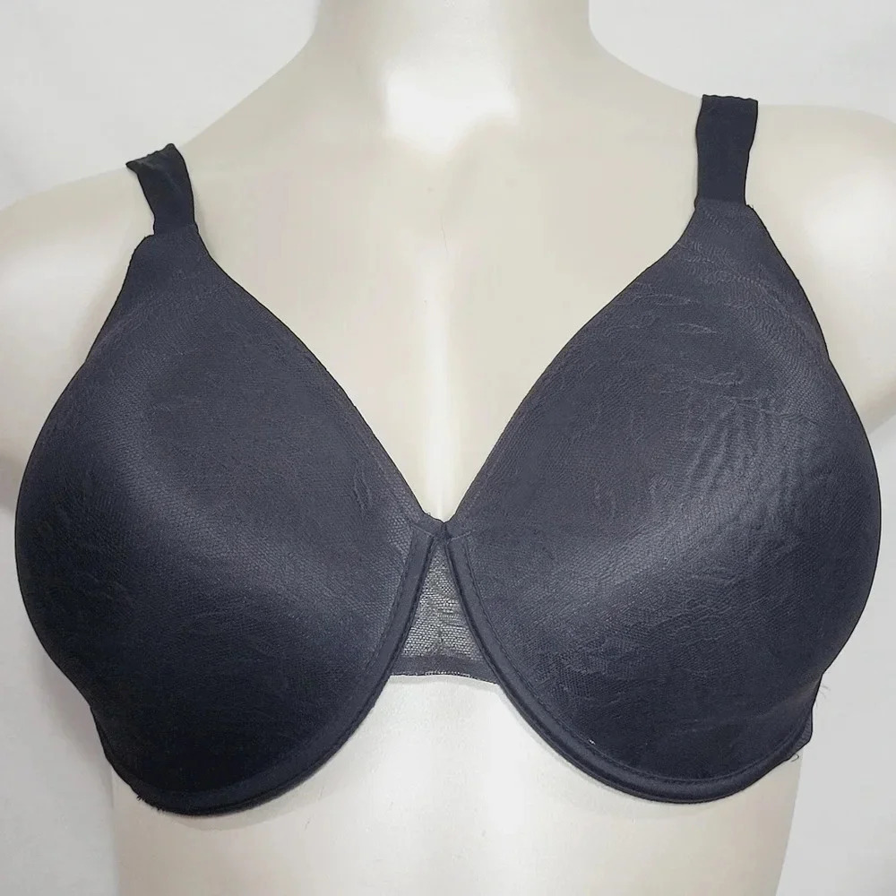 Avenue‎ Body Contour Molded Cup Underwire Bra 42DDD Black  Excel